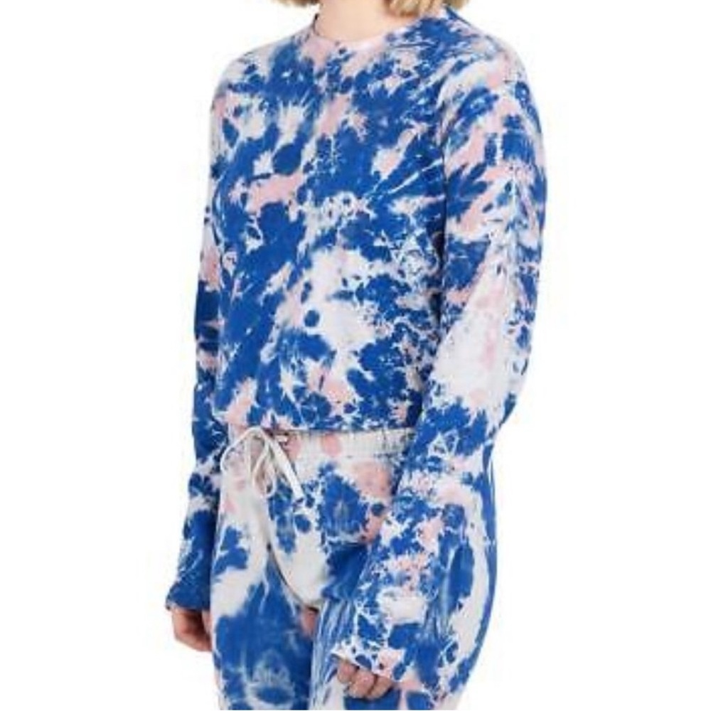 Pam & Gela Blue and Pink Tie-Dye Pajama Set - Picture 2 of 8